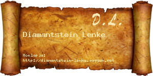 Diamantstein Lenke névjegykártya